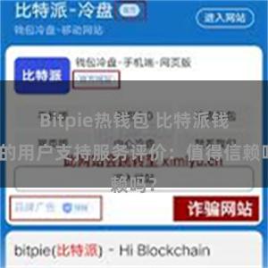 Bitpie热钱包 比特派钱包的用户支持服务评价：值得信赖吗？